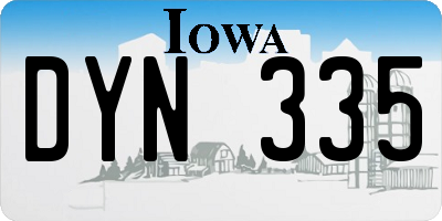 IA license plate DYN335