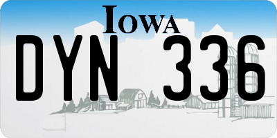 IA license plate DYN336