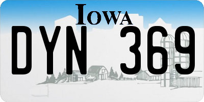 IA license plate DYN369