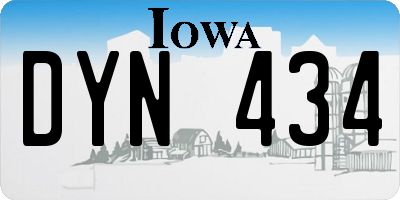 IA license plate DYN434