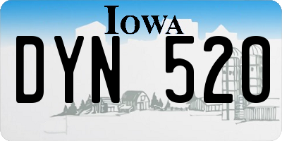 IA license plate DYN520