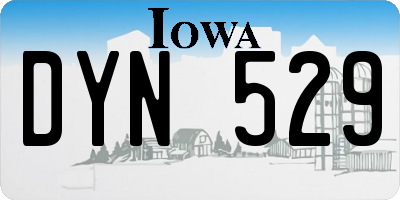 IA license plate DYN529