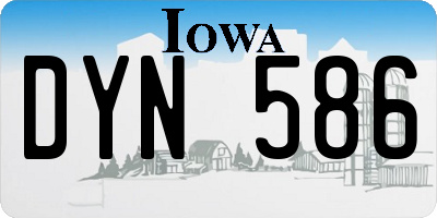 IA license plate DYN586