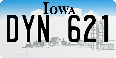 IA license plate DYN621