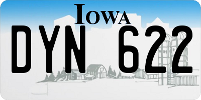 IA license plate DYN622