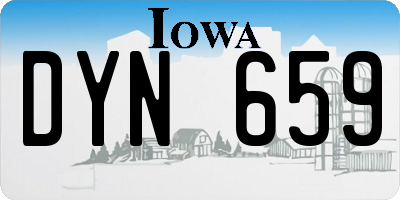 IA license plate DYN659