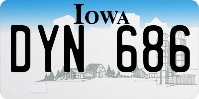 IA license plate DYN686