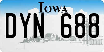 IA license plate DYN688