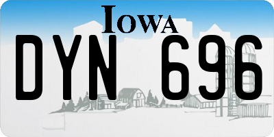 IA license plate DYN696