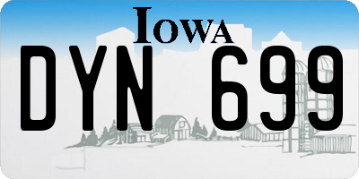 IA license plate DYN699