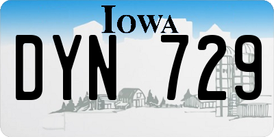 IA license plate DYN729