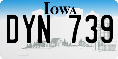 IA license plate DYN739