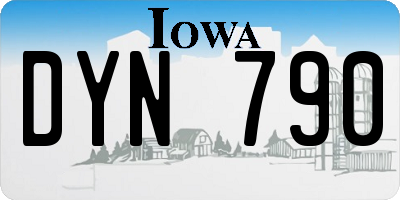 IA license plate DYN790