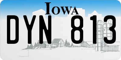 IA license plate DYN813