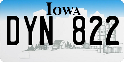 IA license plate DYN822