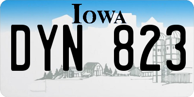 IA license plate DYN823