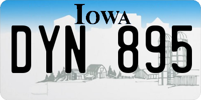 IA license plate DYN895
