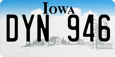 IA license plate DYN946