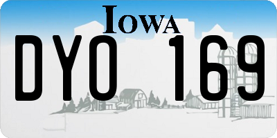 IA license plate DYO169