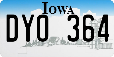 IA license plate DYO364