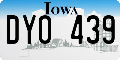 IA license plate DYO439