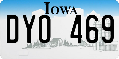 IA license plate DYO469