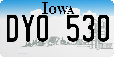 IA license plate DYO530