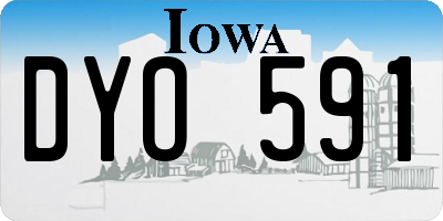 IA license plate DYO591