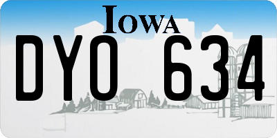 IA license plate DYO634