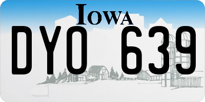IA license plate DYO639
