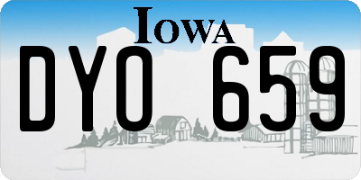 IA license plate DYO659