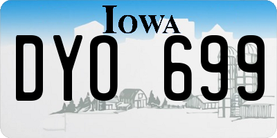IA license plate DYO699