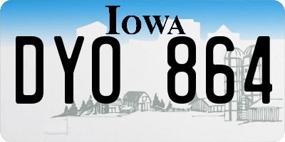 IA license plate DYO864