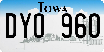 IA license plate DYO960