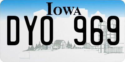 IA license plate DYO969