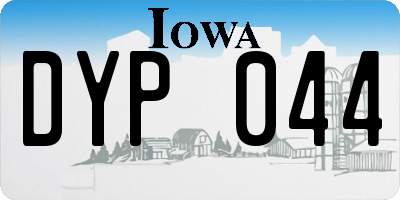 IA license plate DYP044
