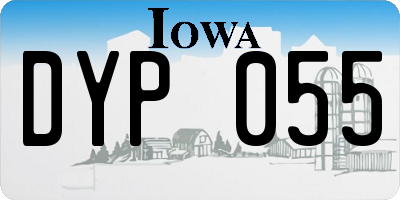 IA license plate DYP055