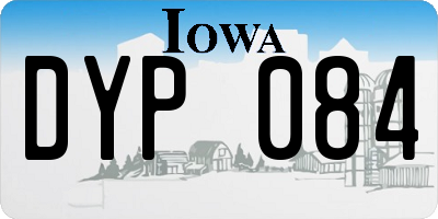 IA license plate DYP084