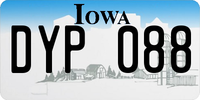 IA license plate DYP088