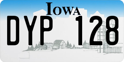 IA license plate DYP128