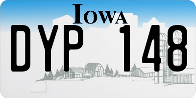 IA license plate DYP148