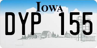 IA license plate DYP155