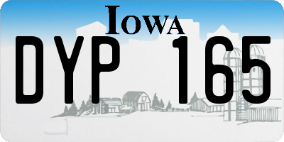 IA license plate DYP165