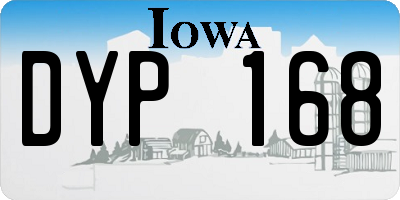 IA license plate DYP168