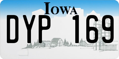 IA license plate DYP169