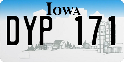 IA license plate DYP171