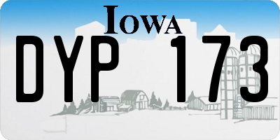 IA license plate DYP173