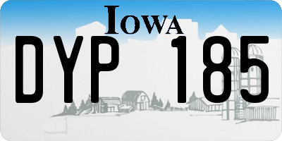 IA license plate DYP185