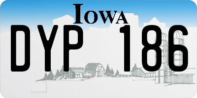 IA license plate DYP186
