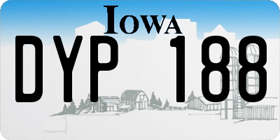 IA license plate DYP188